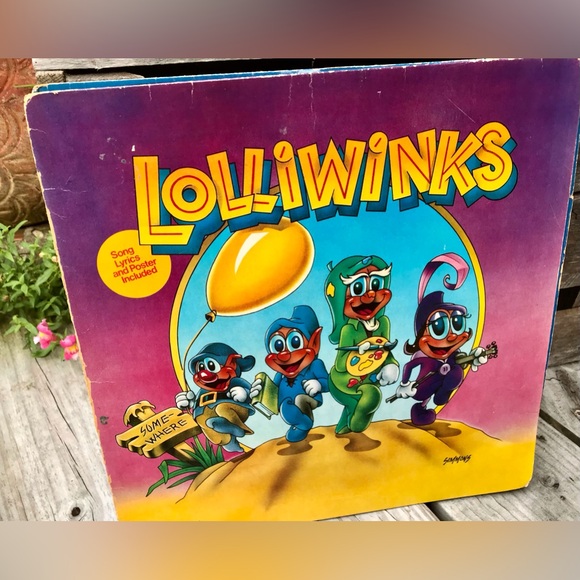 VINTAGE Childrens Vinyl Record Lolliwinks Music Song Chipmunk Sounding Voices - Picture 8 of 8